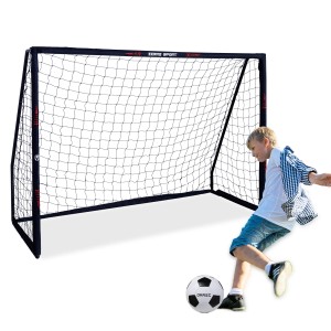 CCLIFE Fussballtor Outdoor 240cm mit Torwand für Garten Training und Spiel für Erwachsene und Kinder 240x85x160cm