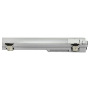 Graue E2 Elektro LED Feuchtraum-Wannenleuchte Classic-Power S, 9W, für Bad & Keller.