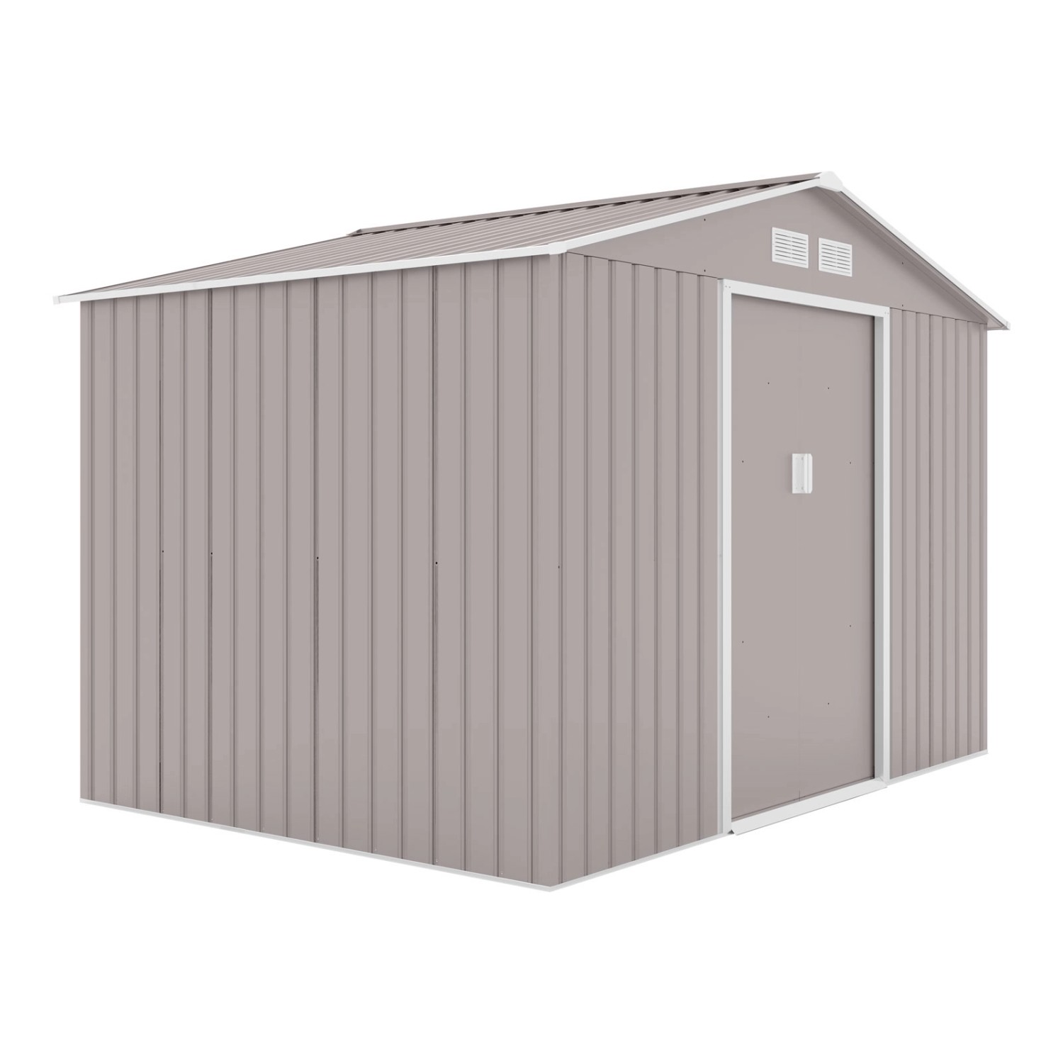 Hattoro S200 Metall Gerätehaus Mit Bodenrahmen Gartenschuppen 7,3 m³ Sattel günstig online kaufen