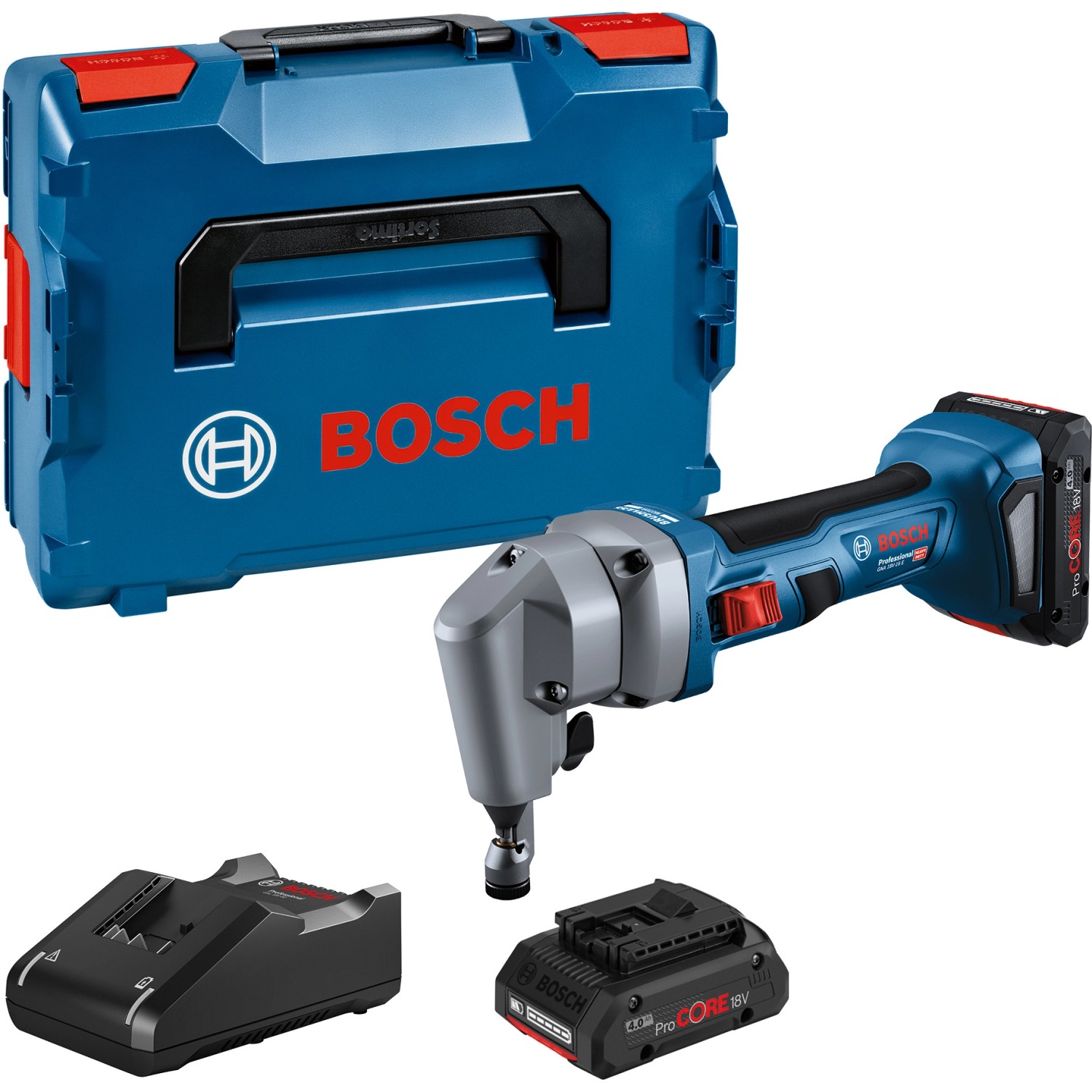 Passen Bosch Professional Akkus In Bosch Grün Bosch Professional Akku-Nager GNA 18 V-16 E mit 2 Akkus und L-Boxx