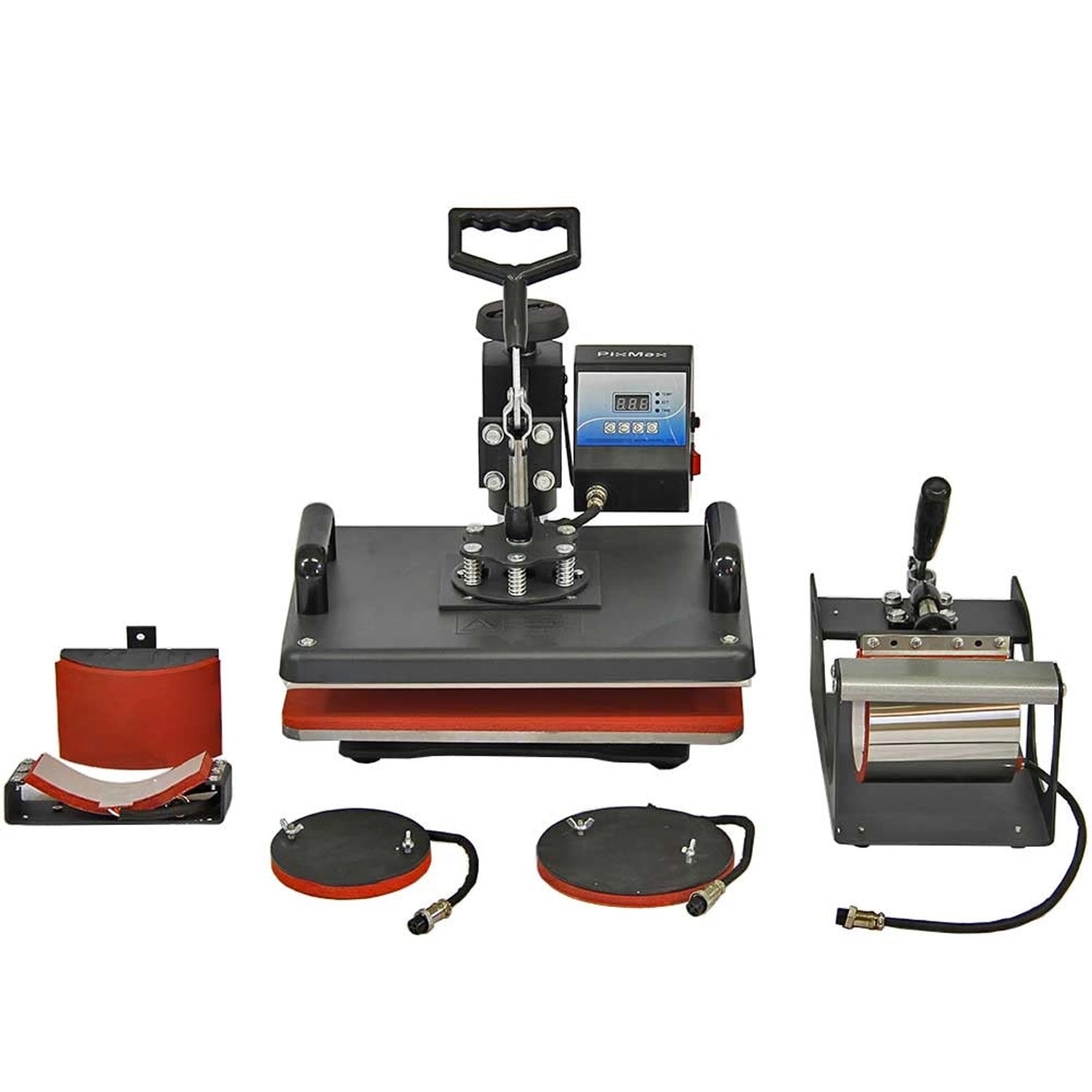 Monstershop 5-in-1 Hitzepresse mit Schneideplotter und Zubehör für kreatives Gestalten.