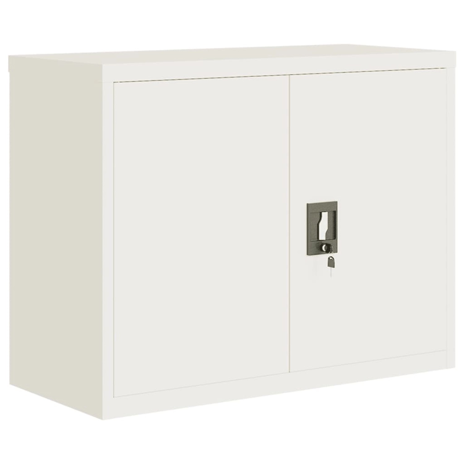 vidaXL Aktenschrank Weiß 90x40x70 cm Stahl günstig online kaufen