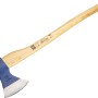 LUX-TOOLS Holzaxt Comfort, 70 cm, 1,25 kg, mit Eschenstiel und blauem Axtkopf.