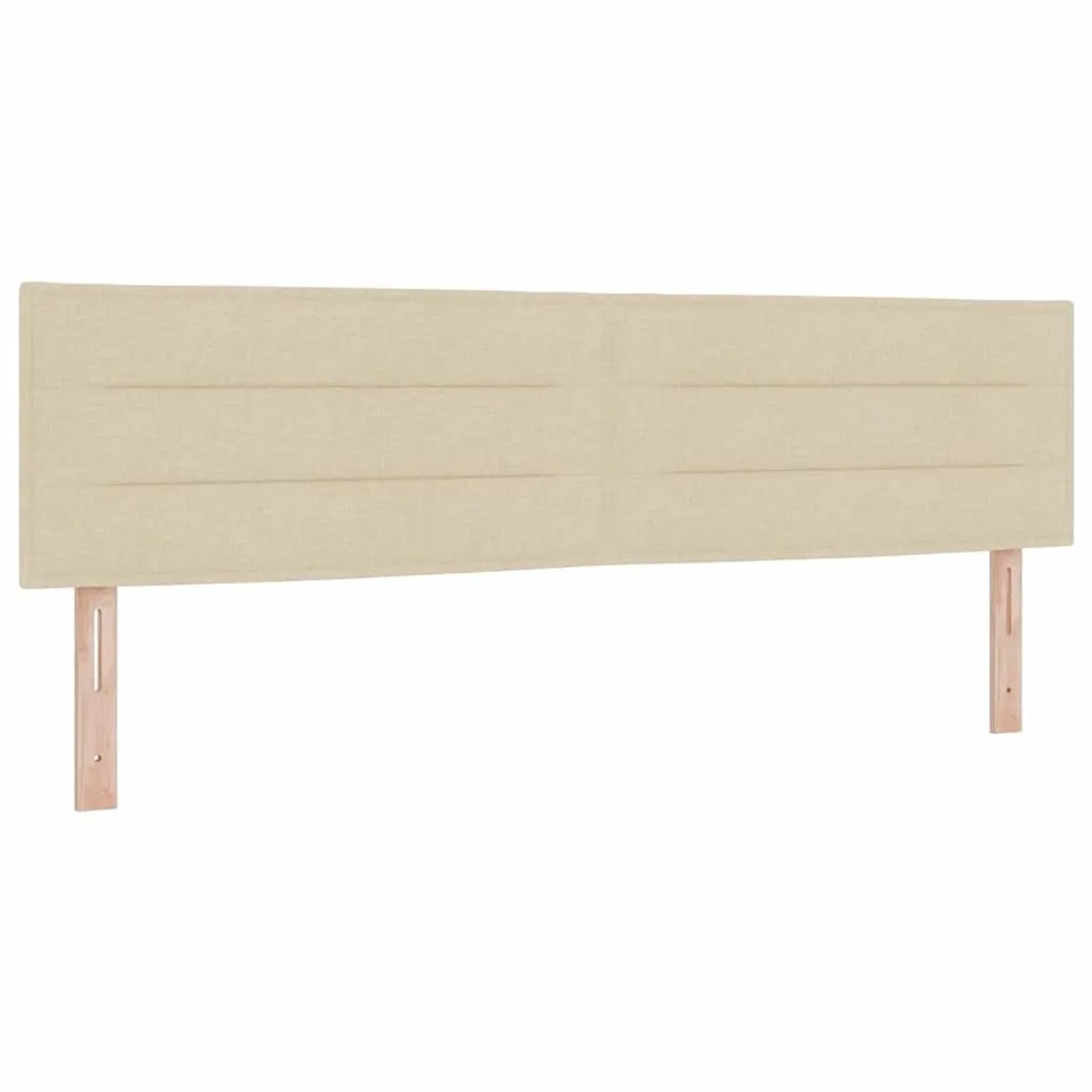 vidaXL Kopfteil mit Kopfteil Creme 180 cm Kunstleder 42007032