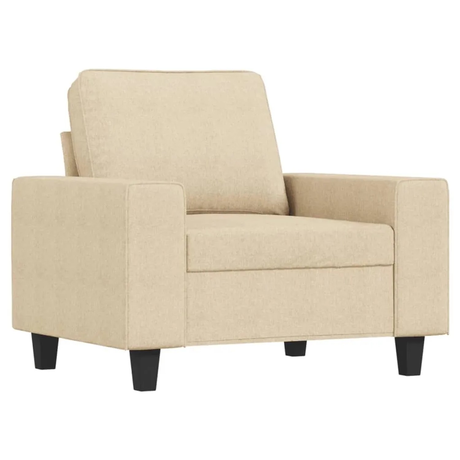 vidaXL Sessel Creme 60 cm Stoff 359377