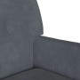 Detailansicht: Dunkelgraue Chesterfield Bank aus Samt, Teil einer eleganten Sitzbank Kollektion.