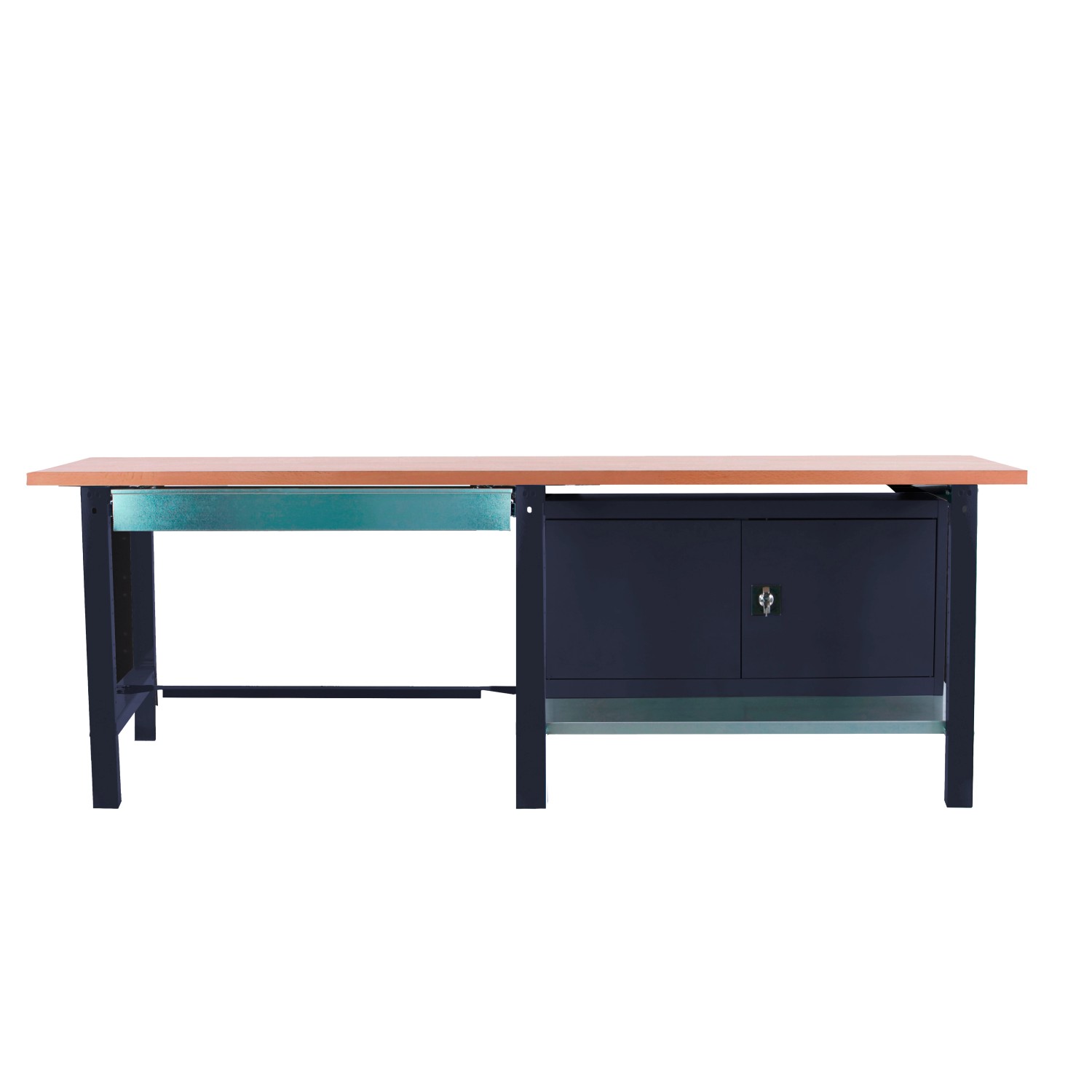 PROREGAL Werkbank BUFFALO WOOD Mit 1x Schublade Und Schrank HxBxT 86,5x210x günstig online kaufen