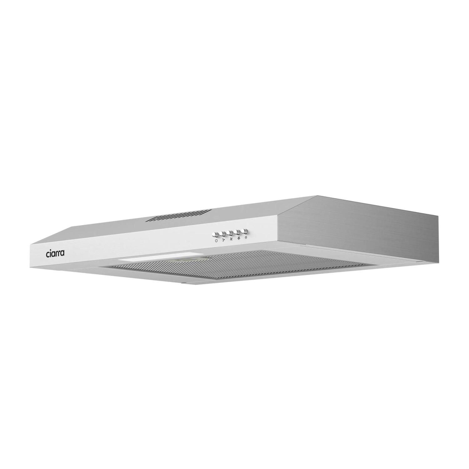 CIARRA Unterbauhaube 60 cm Einbau Dunstabzugshaube 220 m³/h 3 Stufen LED Aluminiumfilter CAS6903B