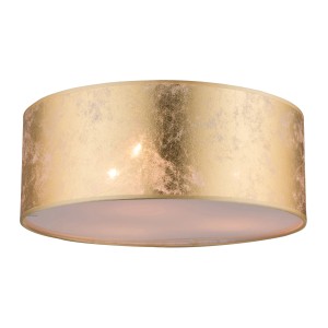 Goldene Globo Deckenleuchte Amy mit Strukturmuster, eine elegante Lampe für den Innenbereich.