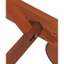 DELUKE Sonnenliege MIKE Verstellbar Natur Eukalyptus Gartenliege mit Rollen Relaxliege Wetterfest_7