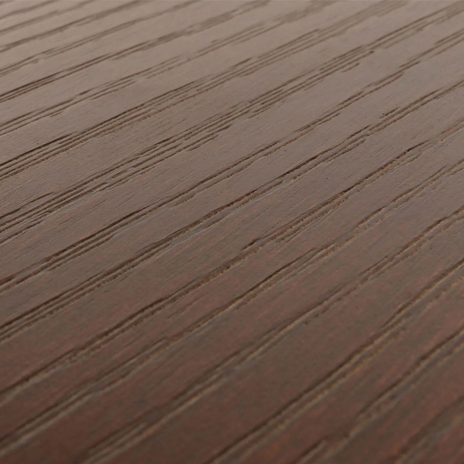 Detailaufnahme: Braune Kiefernholzplatte mit 3D-Struktur vom MCW Bartisch-Set.