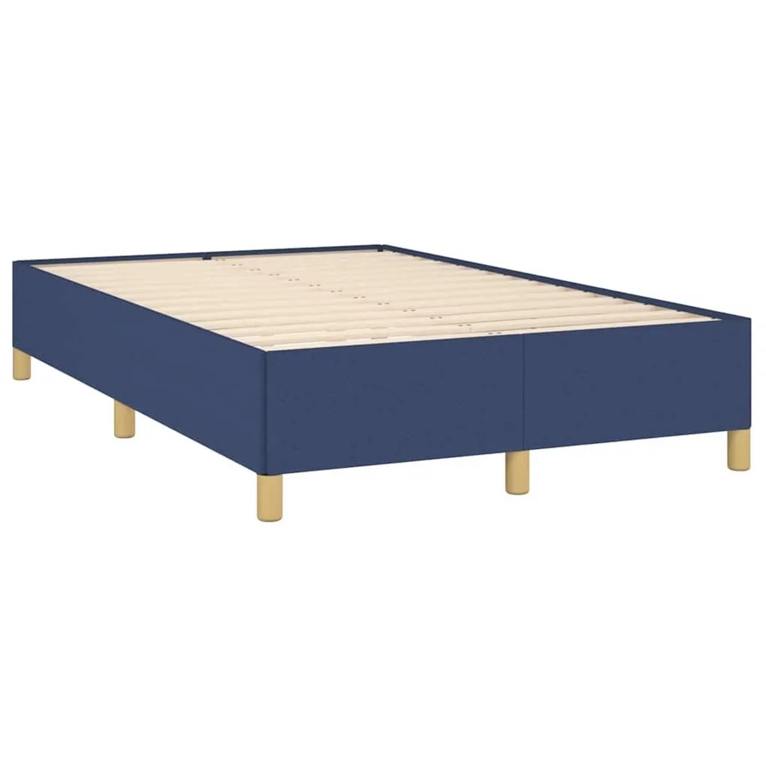vidaXL Bettgestell ohne Matratze Blau 120x190 cm Stoff 3269644 günstig online kaufen