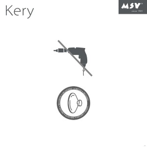 Montage ohne Bohren: MSV Eck-Regal Kery mit Saugnapf-Befestigung.