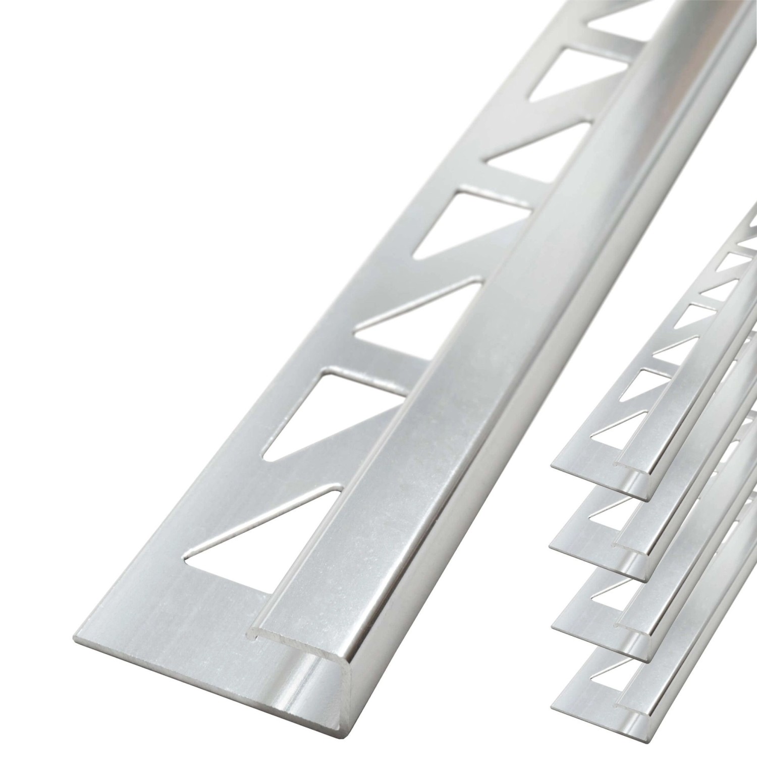 Dalsys Fliesenschiene Aluminium 5x 2,5m x 10mm Eckprofil Silber Matt günstig online kaufen