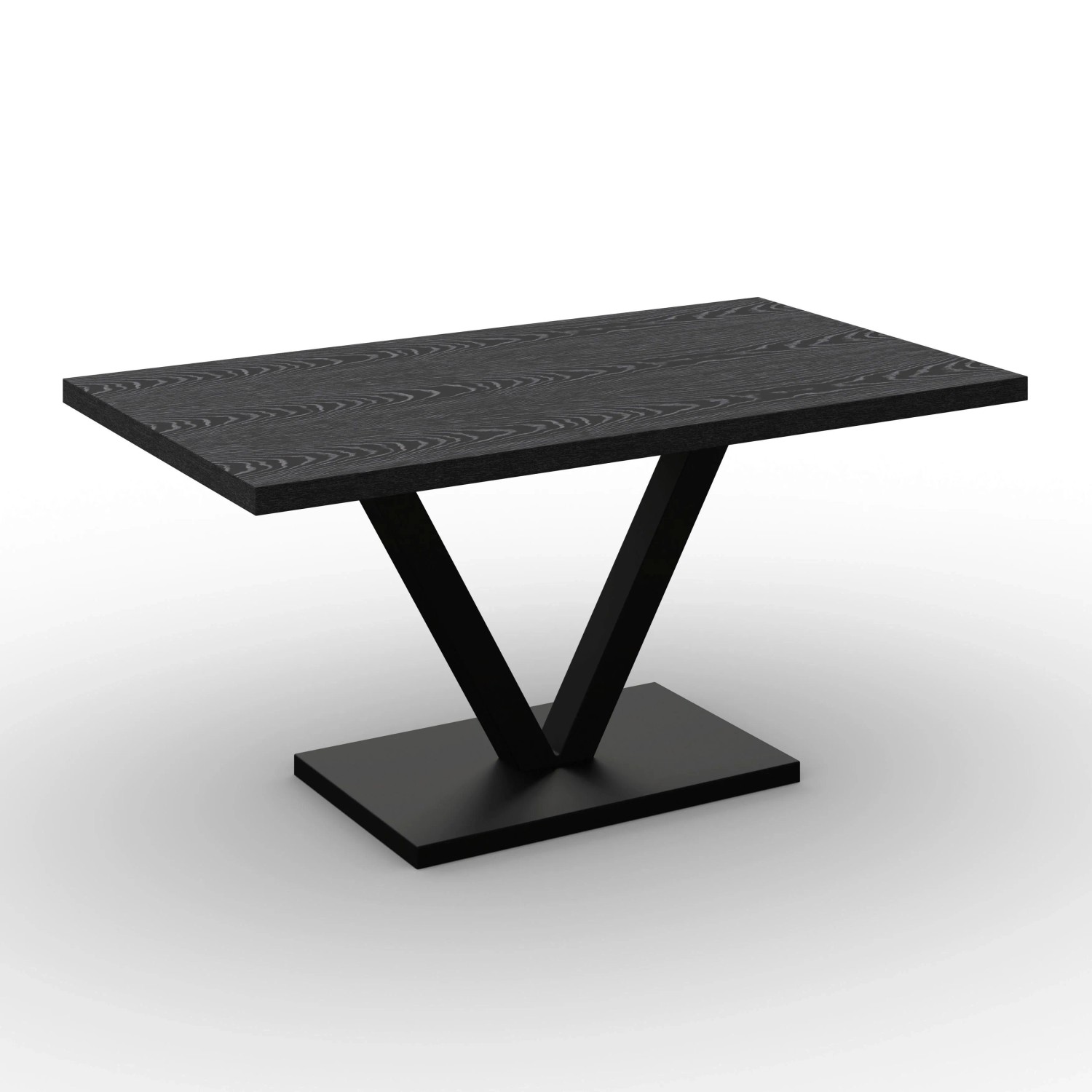 Bessagi Home Esstisch Loca Schwarz MDF ca. 160x90x76 cm
