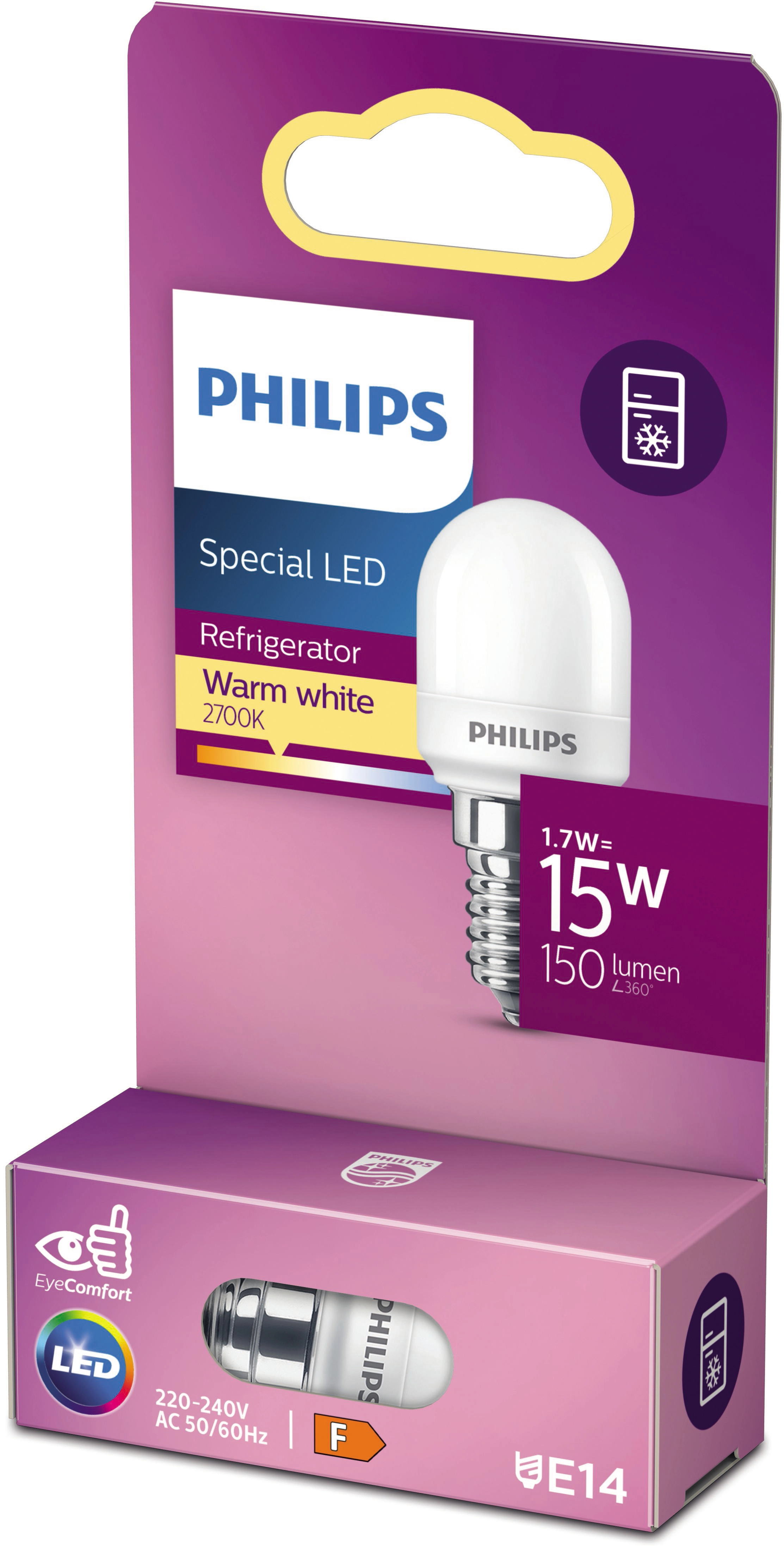 Philips LED-Leuchtmittel E14 1,7 W Warmweiß 150 lm EEK: F 5,9 x 2,5 cm (H x  Ø)