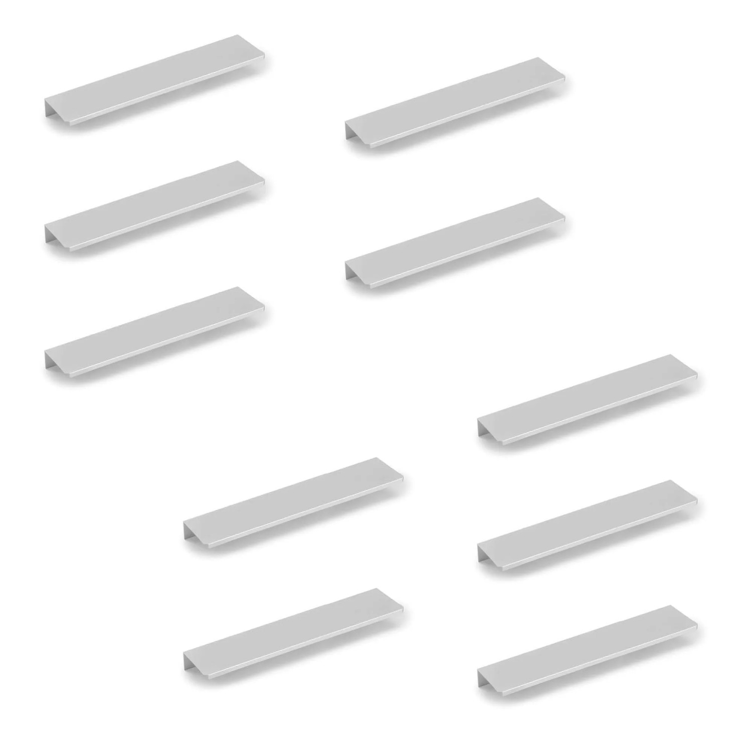Emuca Lot von 5 Möbelgriffe Riad L232 mm 192 mm Achsenabstand Aluminium Bronze