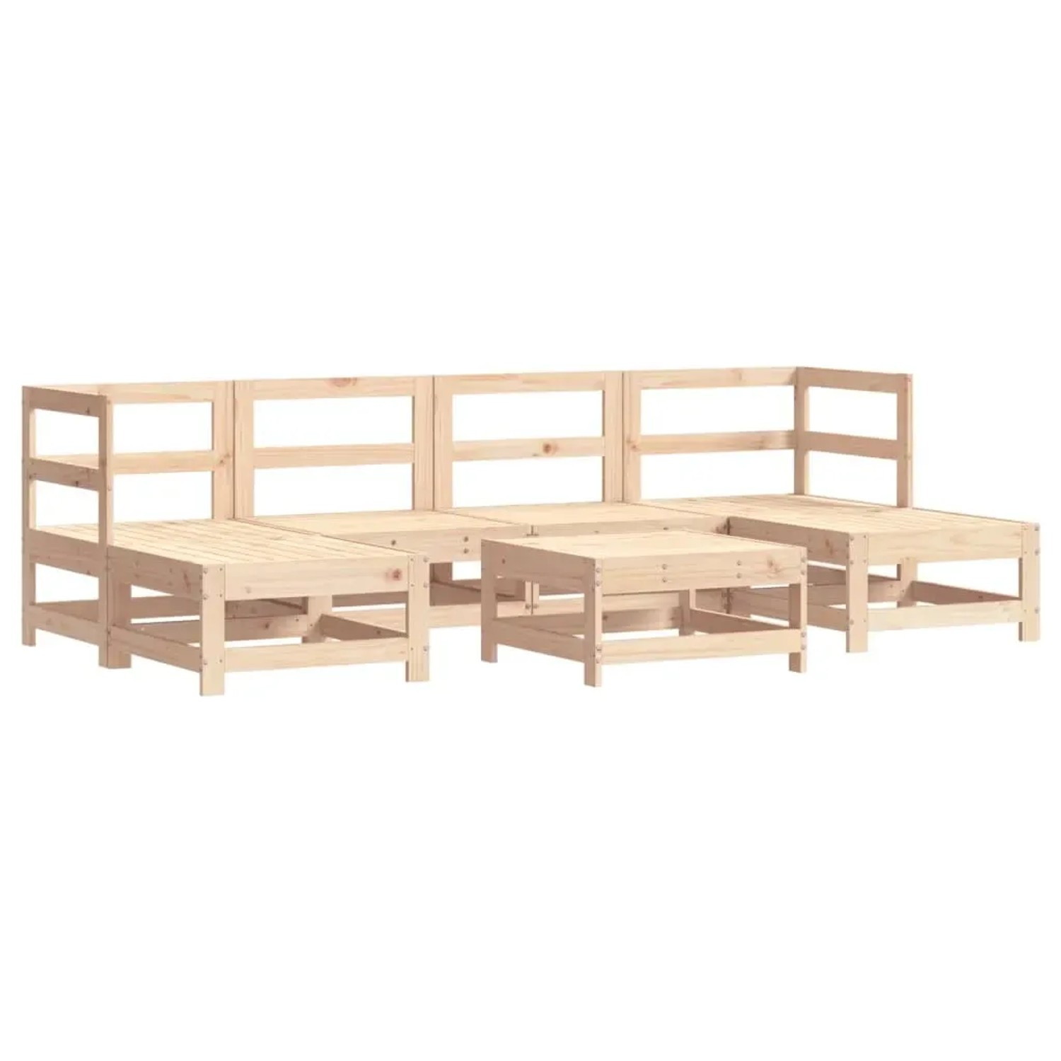 vidaXL 7-Tlg Garten-Lounge-Set Massivholz Kiefer 3186361 günstig online kaufen