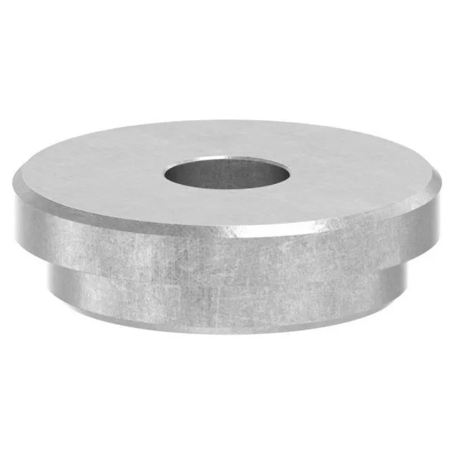 FeNau Einschlagkappe Stahl Roh Für Rohr Ø 42,4 X 3,2 mm Mit Bohrung Ø 12,3 mm Flach