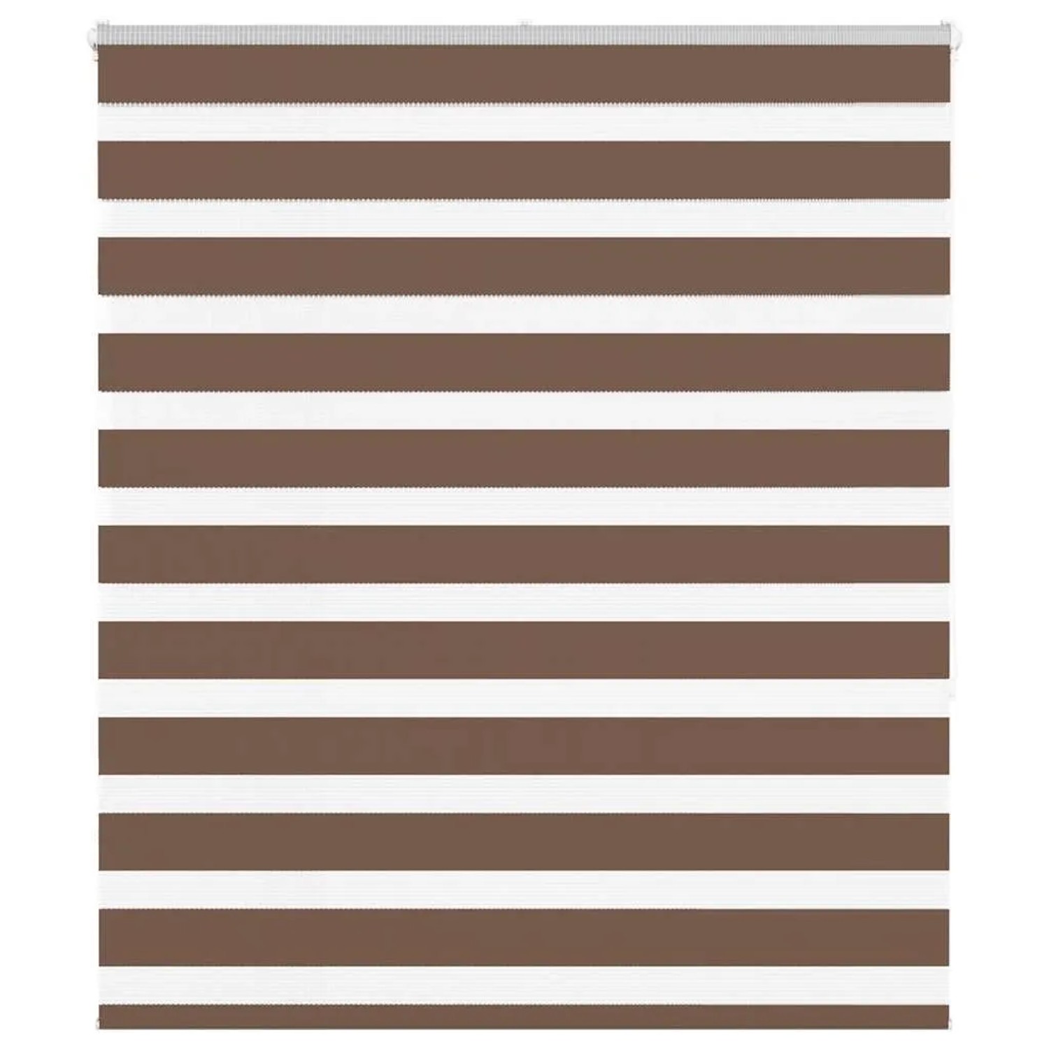 vidaXL Doppelrollo Braun 125x150 cm Stoffbreite 120,9 cm Polyester 4014344 günstig online kaufen