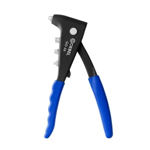 GOEBEL GO-55 Hand-Blindnietzange für Nieten 2,4-4,8 mm, Zange mit blauem Griff.
