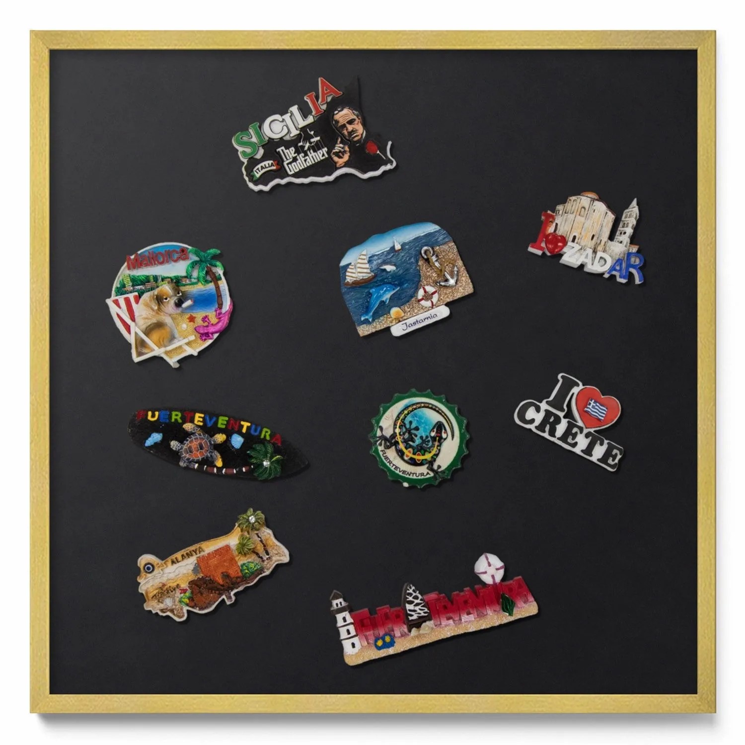 Tulup Magnettafel Magnettafel Dekorativ Bedruckt Farbe Schwarz 50x50 cm Mag günstig online kaufen