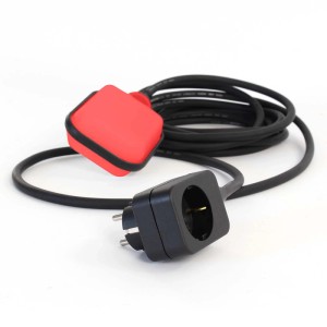 Xpotool Schwimmerschalter Teiche 5M Kabel Leerpumpschutz Schwarz-Rot