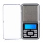 Relaxdays Feinwaage Edelstahl Silber Kalibrierbar 2,5 cm x 6,5 cm x 12 cm