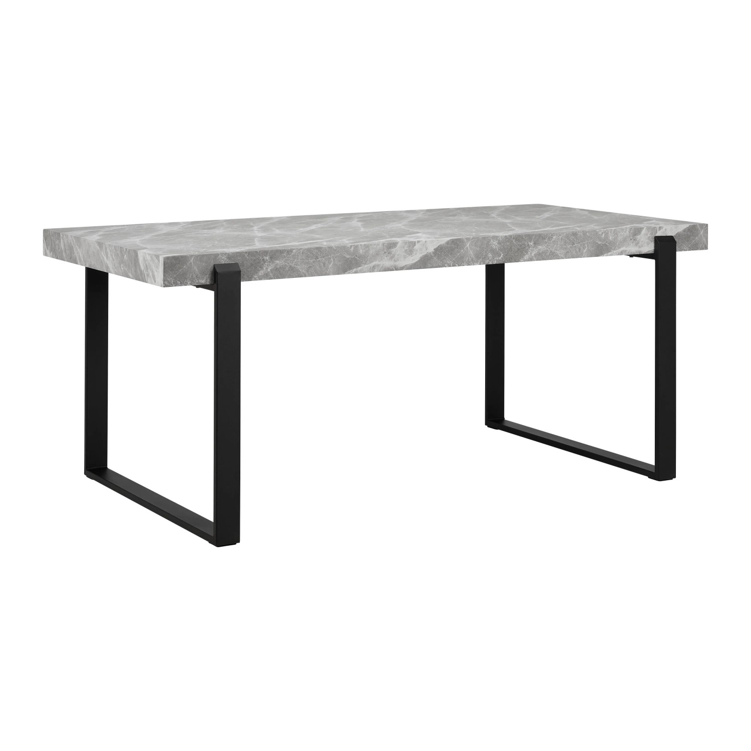 Bessagi Home Esstisch Mila Grau MDF Mamoroptik ca. 180/90/76 cm