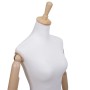 MCW Schneiderpuppe Q23: weißer Torso, bewegliche Holzarme und eleganter Holzknauf. Ideal für Schneiderei & Dekoration.