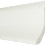 Weiße Sockelleiste aus Hartschaum, 46x20x2500 mm, für Laminatböden.