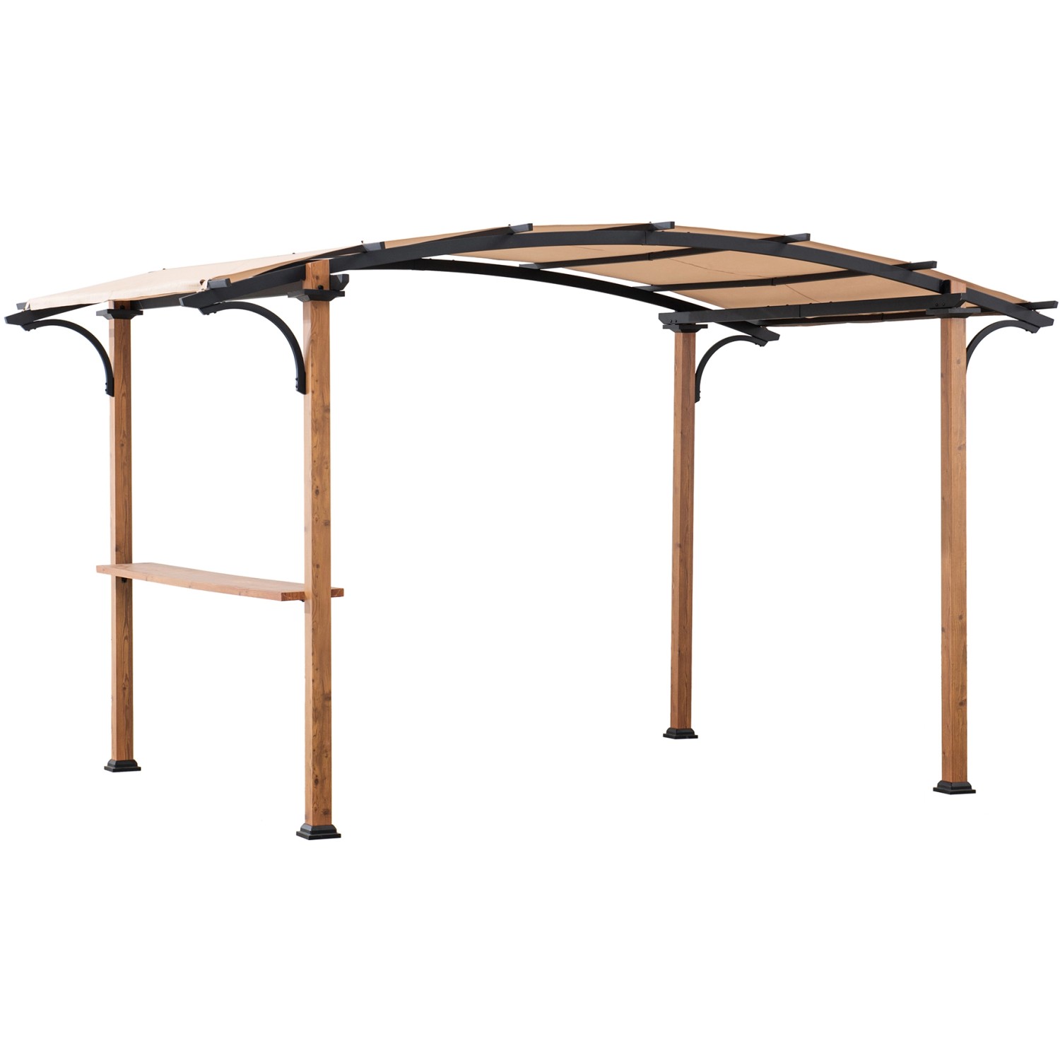 Sunjoy Pergola Skuta Stoff 406 cm x 259 cm Beige günstig online kaufen