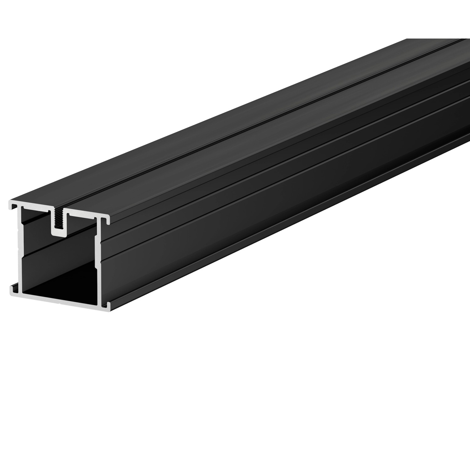 Aluprofil 45 mm x 38 mm x 4 m Schwarz
