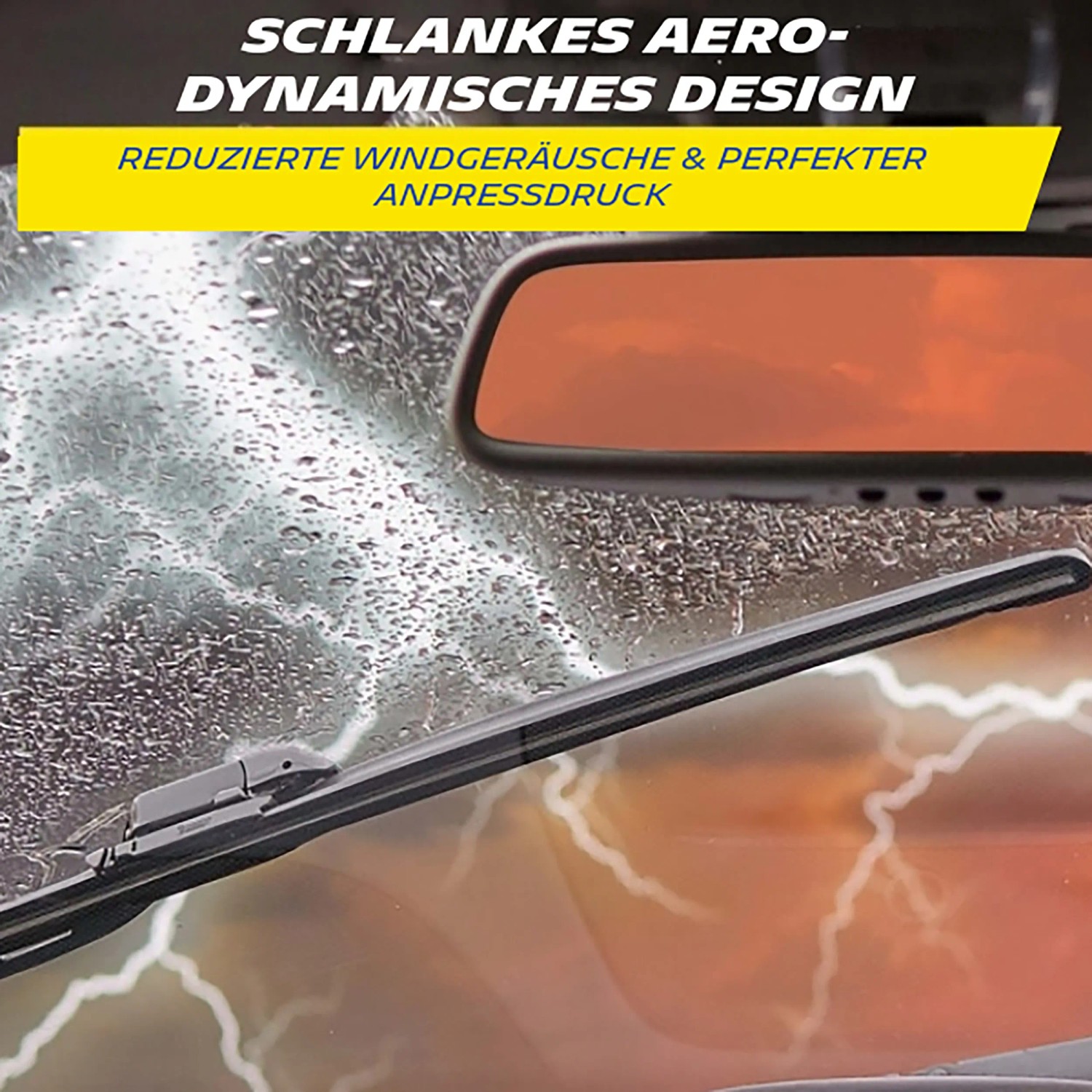 Michelin Scheibenwischer Multi Fit 60: Flaches Wischblatt für klare Sicht bei jedem Wetter.
