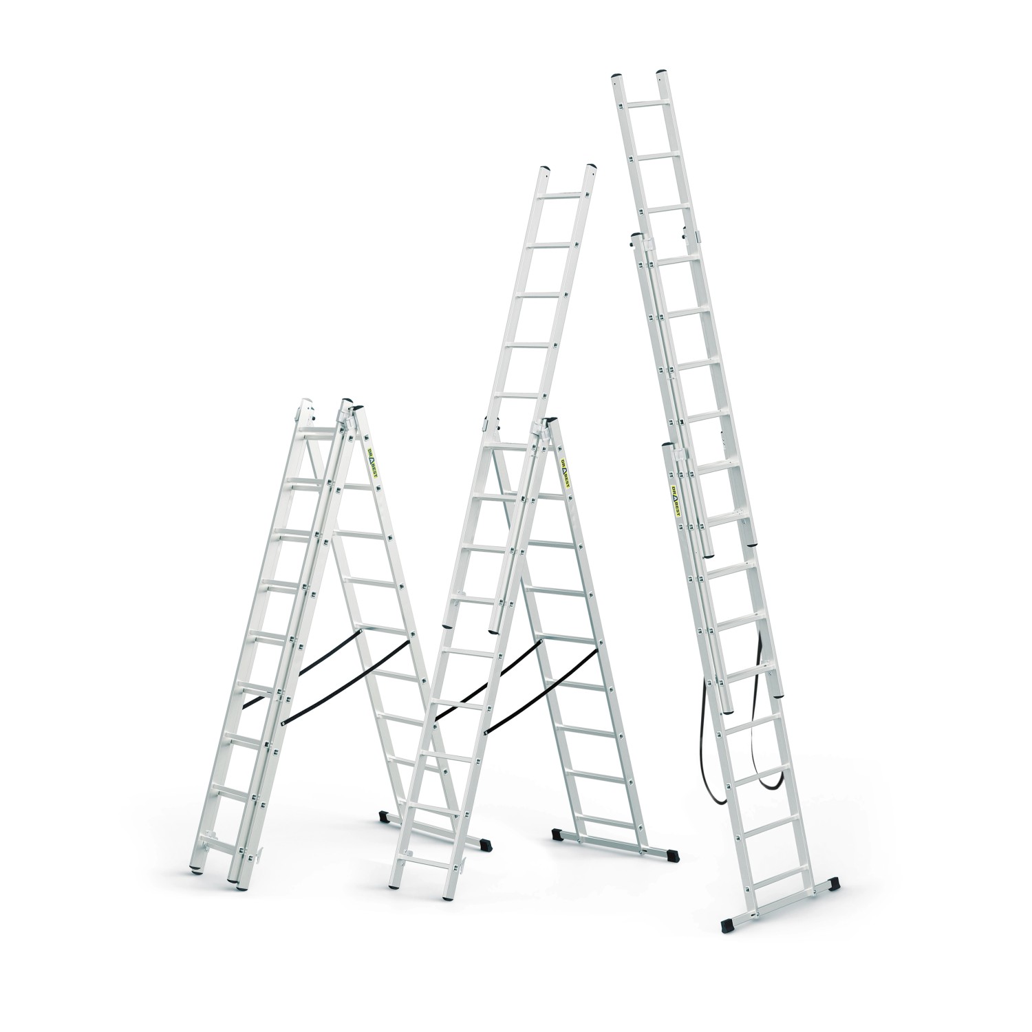 DRABEST Vielzweckleiter 3 x 7 Sprossen Aluminium günstig online kaufen