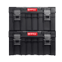 PROREGAL QBRICK Werkzeugkasten Pro, schwarz, 26x45x24cm, 14 Liter, mit Klemmverschlüssen.