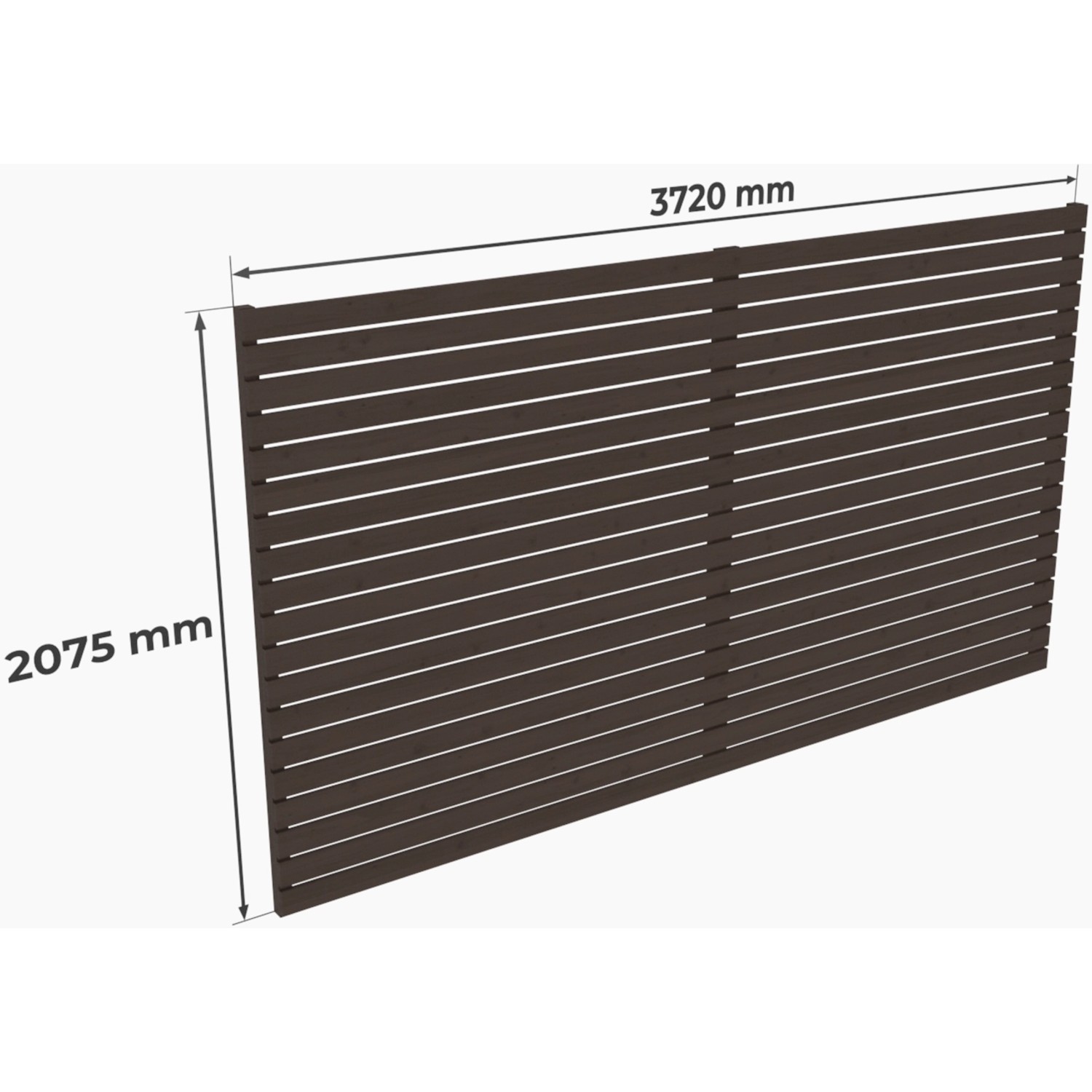Holzbrüder Carport-Rückwand Ralf Fichte 207,5 cm x 372 cm Graubraun günstig online kaufen