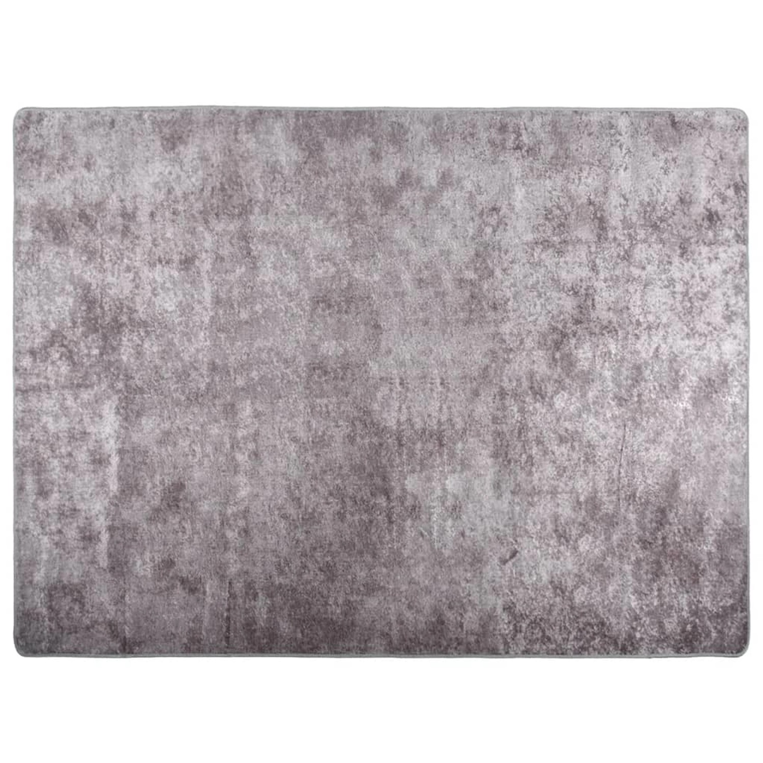 Thumbnail - vidaXL Teppich Waschbar Grau 400x300 Cm Rutschfest 1927200
