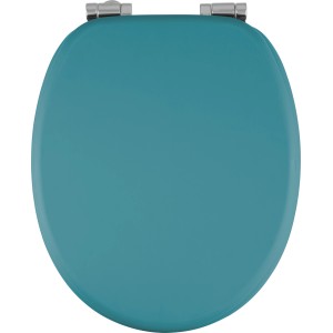 WC-Sitz Poti Petrol Matt mit Absenkautomatik, MDF Holzkern.
