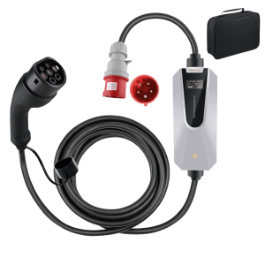 Junsun 11kW EV Ladestation mit Typ 2 Stecker, 6m Kabel, CEE Stecker und Tasche.