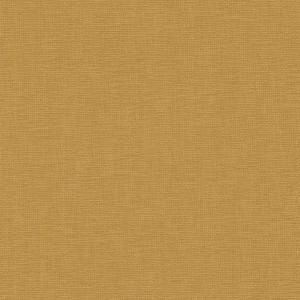 Senfgelbe Vliestapete in Textiloptik für Wohn- und Esszimmer.