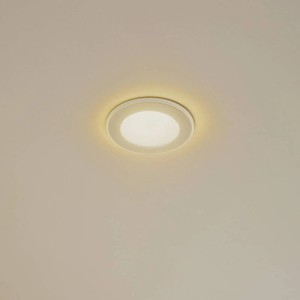 Weißer Lindby LED Einbaustrahler Toka, 2-flammig, für Wohnzimmer.