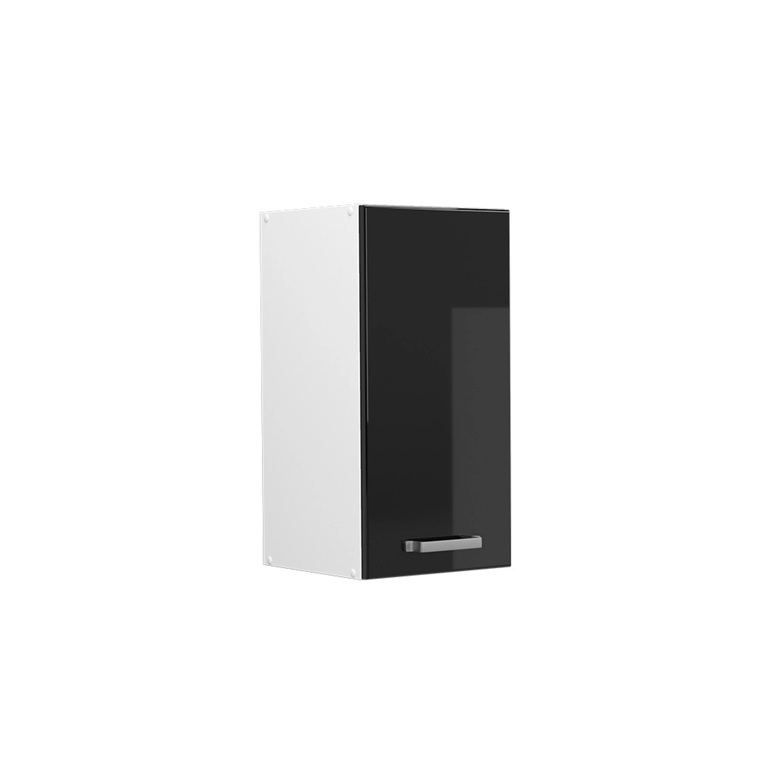 Vicco Hängeschrank R-Line Hängender Küchenschrank Schwarz Hochglanz/Weiß 30 cm