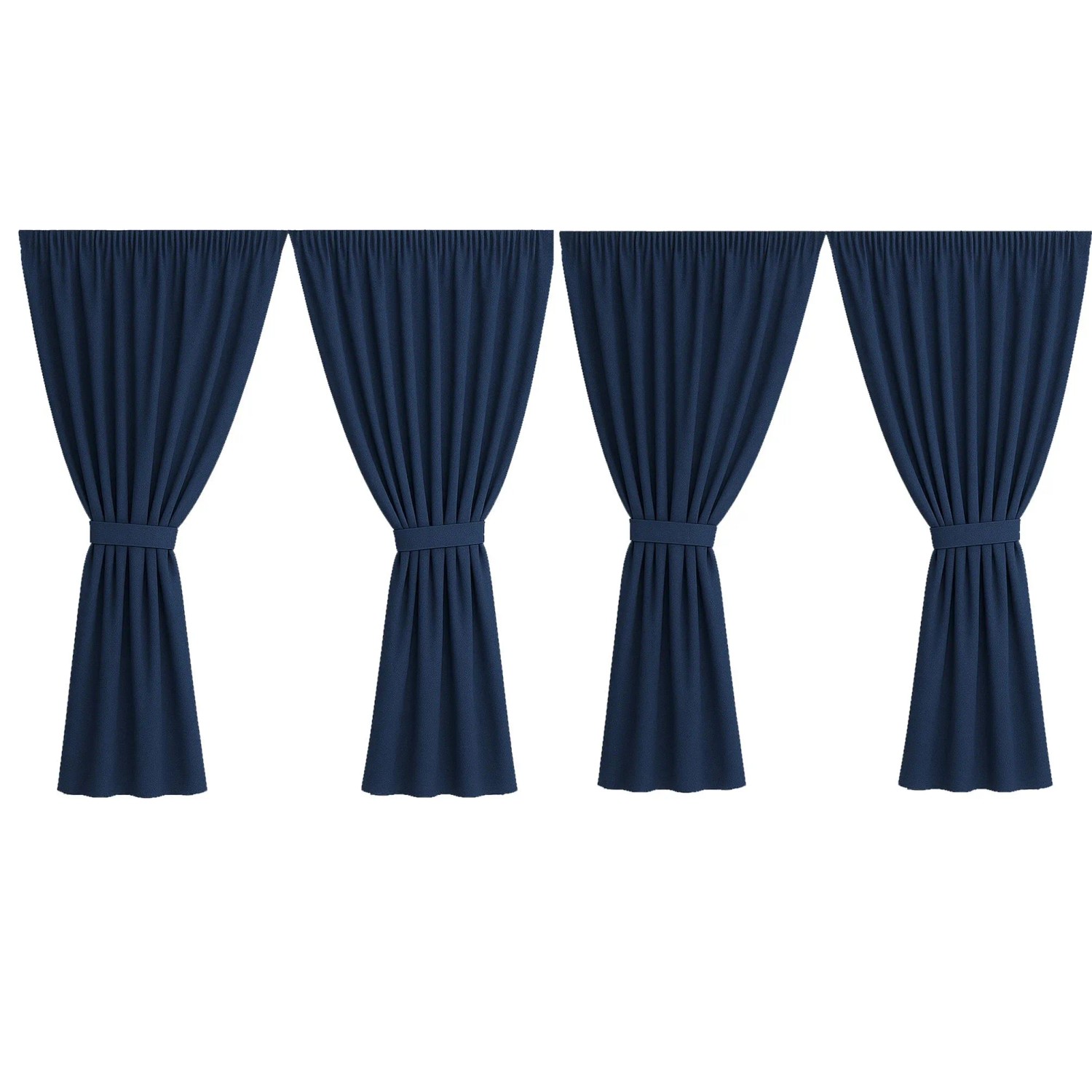 Setgarden Curtain Garden Outdoor Vorhang    4 x 155 × 200 cm – Balkon Vorhang 1tlg Marine