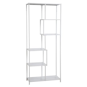 Svita Kela Metallregal mit 6 Ebenen im Industrial Style, weiß. Vielseitiges Regal für Küche, Bad oder Wohnzimmer.