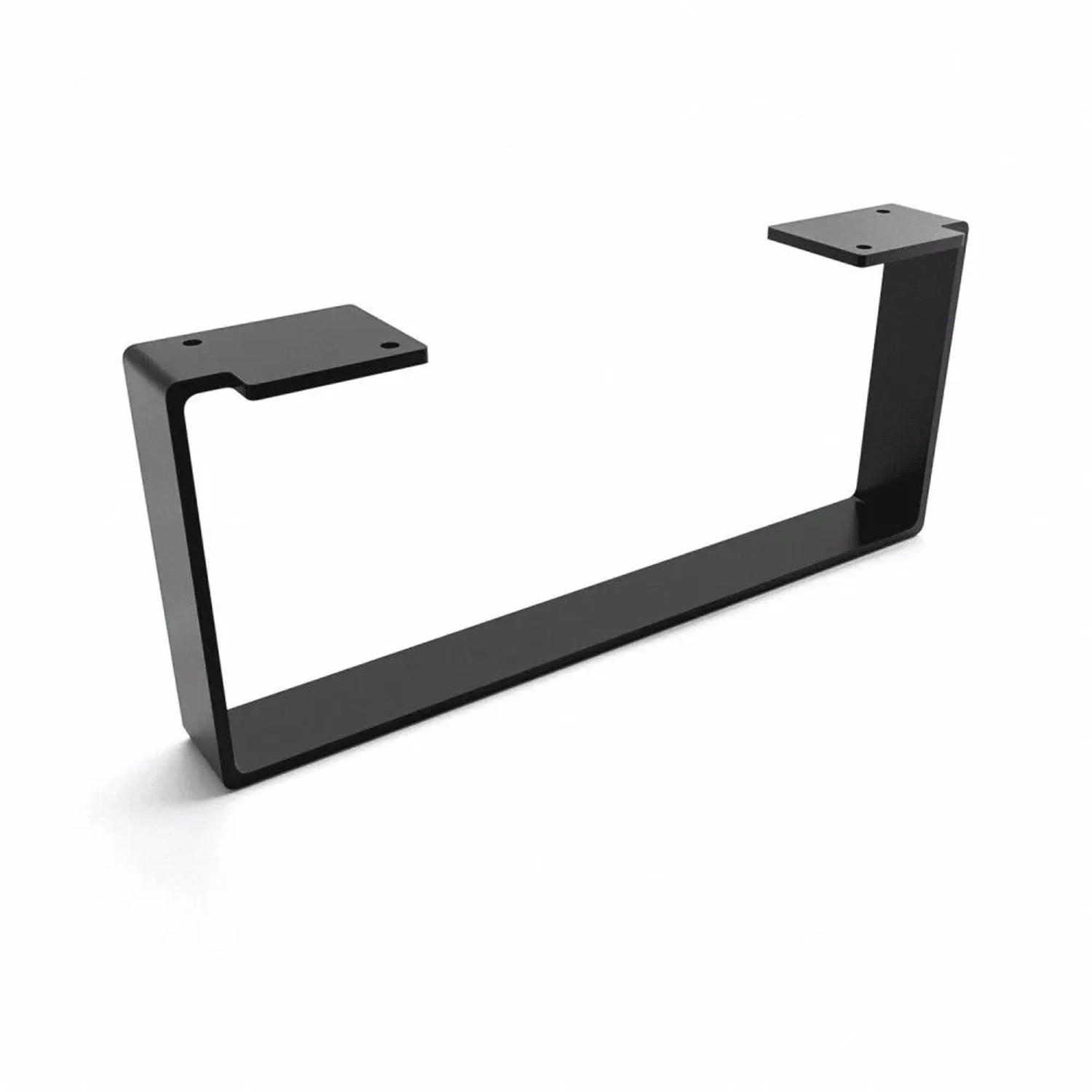 HEVVA Möbelbein LUXEMBURG 15 cm Hoch 35 cm Tief 1 Fuß Schwarz