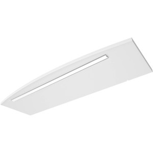 Pelipal Kranzbeleuchtung Serie 4010, weiß glänzend, mit integrierter LED-Beleuchtung für Badmöbel.