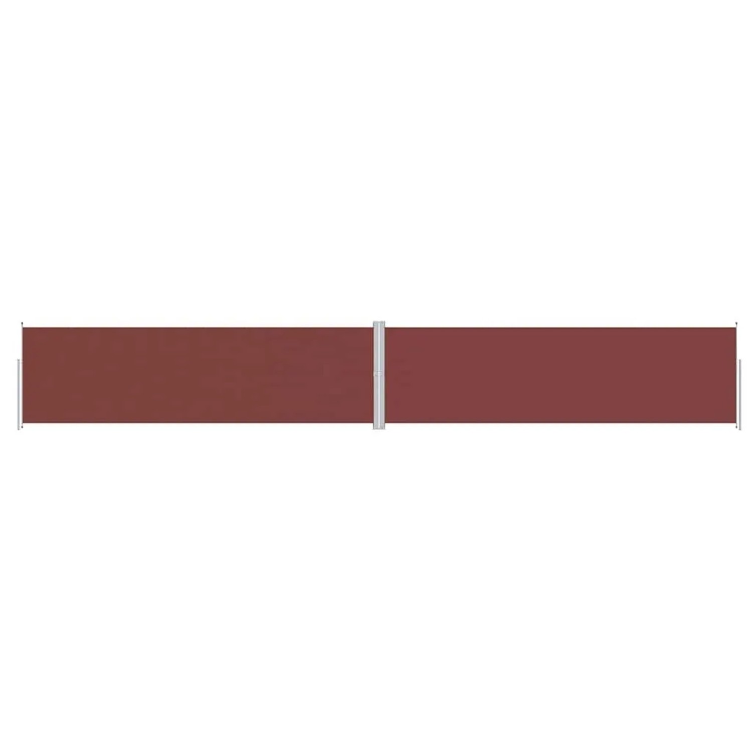 vidaXL Seitenmarkise Ausziehbar Braun 180x1200 cm 318075