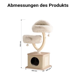 Fudajo Kratzbaum Zweigdesign Katzenhaus 95Cm Katzenkratzbaum Katzenbaum Katze