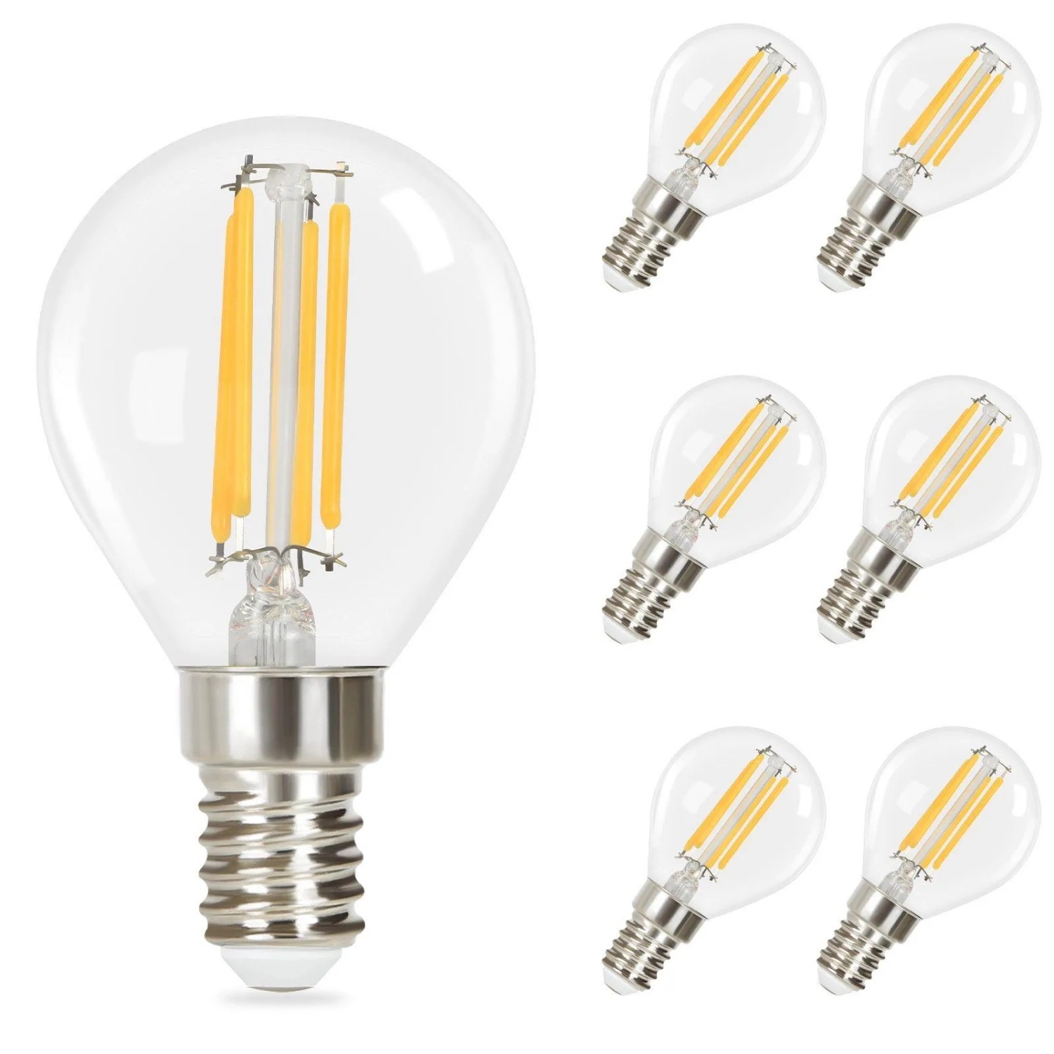 NETTLIFE LED Leuchtmittel aus Glas L8cm Transparent